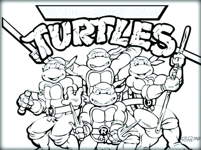640x479 Free Mutant Ninja Turtles Coloring Sheet Color Mutant Ninja