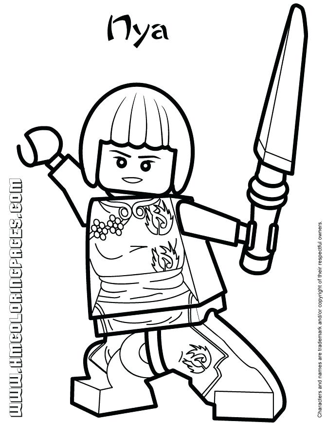670x867 Lego Ninjago Coloring Pages Lord Garmadon Jay Color Online
