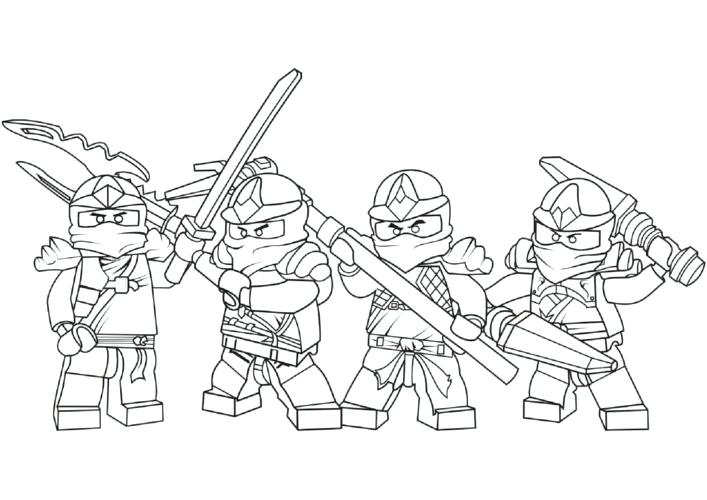 707x500 Ninjago Coloring Pages