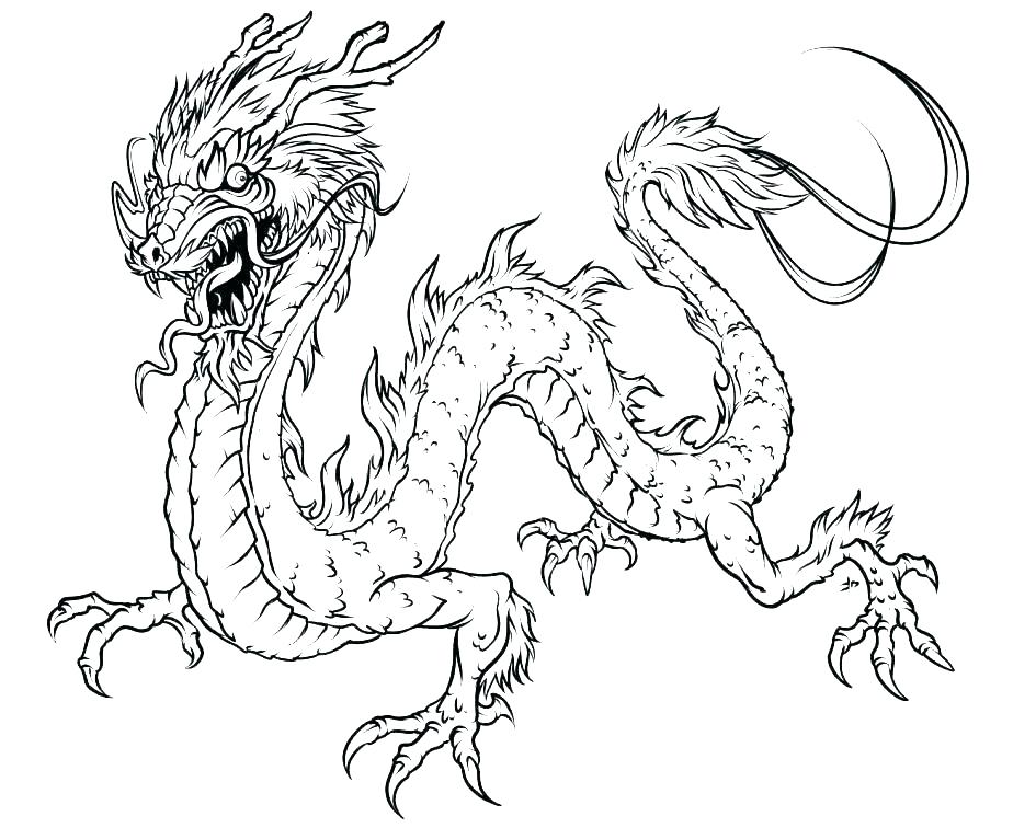 945x756 Dragons Coloring Pages