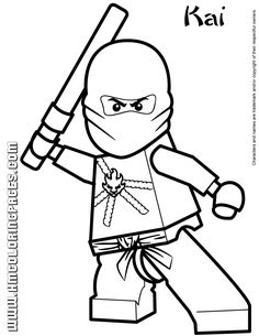 236x305 Kai The Red Ninja In Lego Ninjago Coloring Pages Fun Coloring