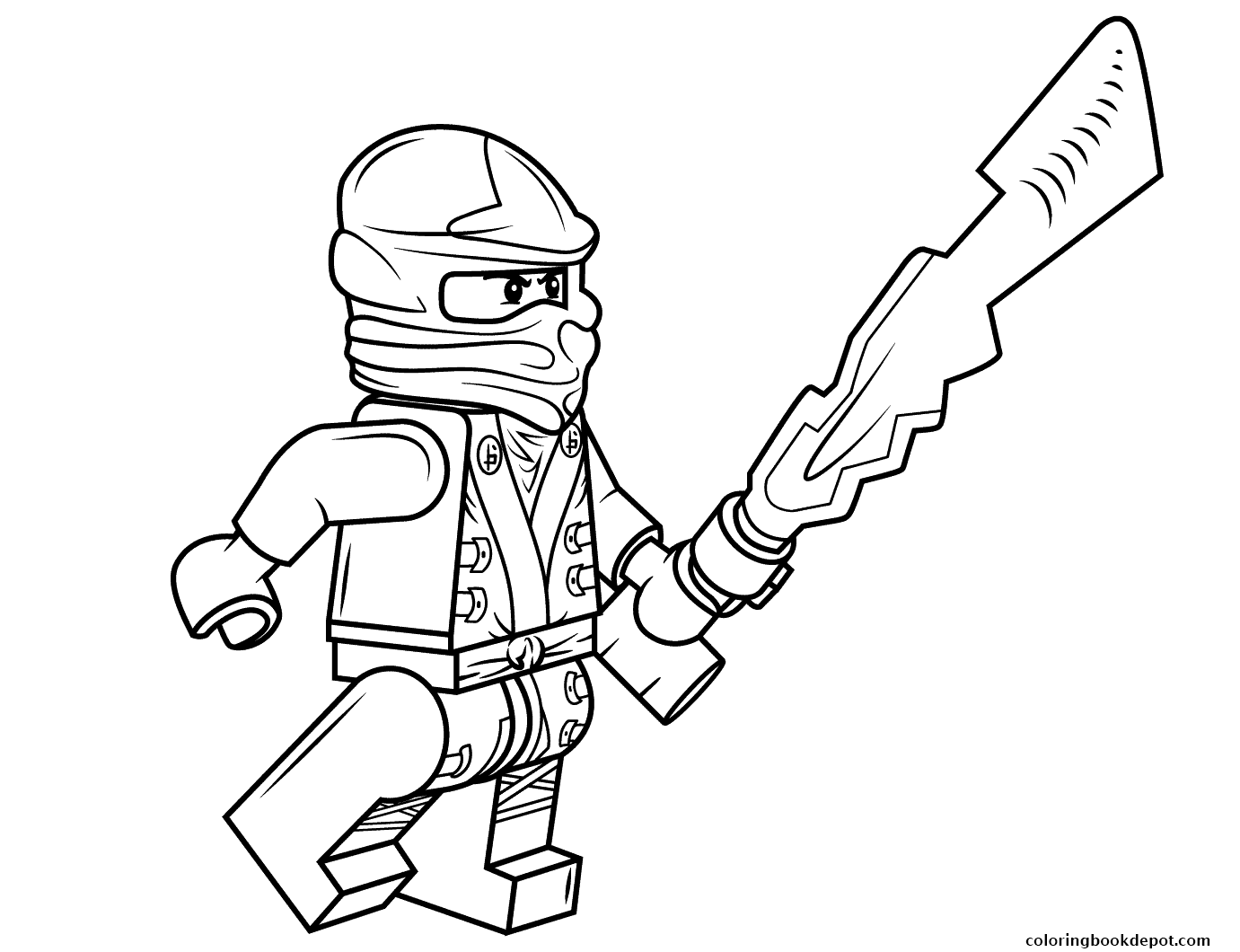 1381x1060 Lego Ninjago Cole Coloring Pages