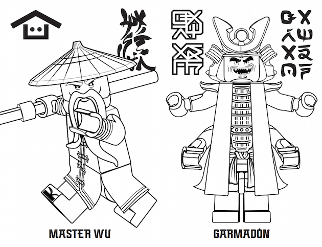 630x483 The Lego Ninjago Movie Coloring Pages