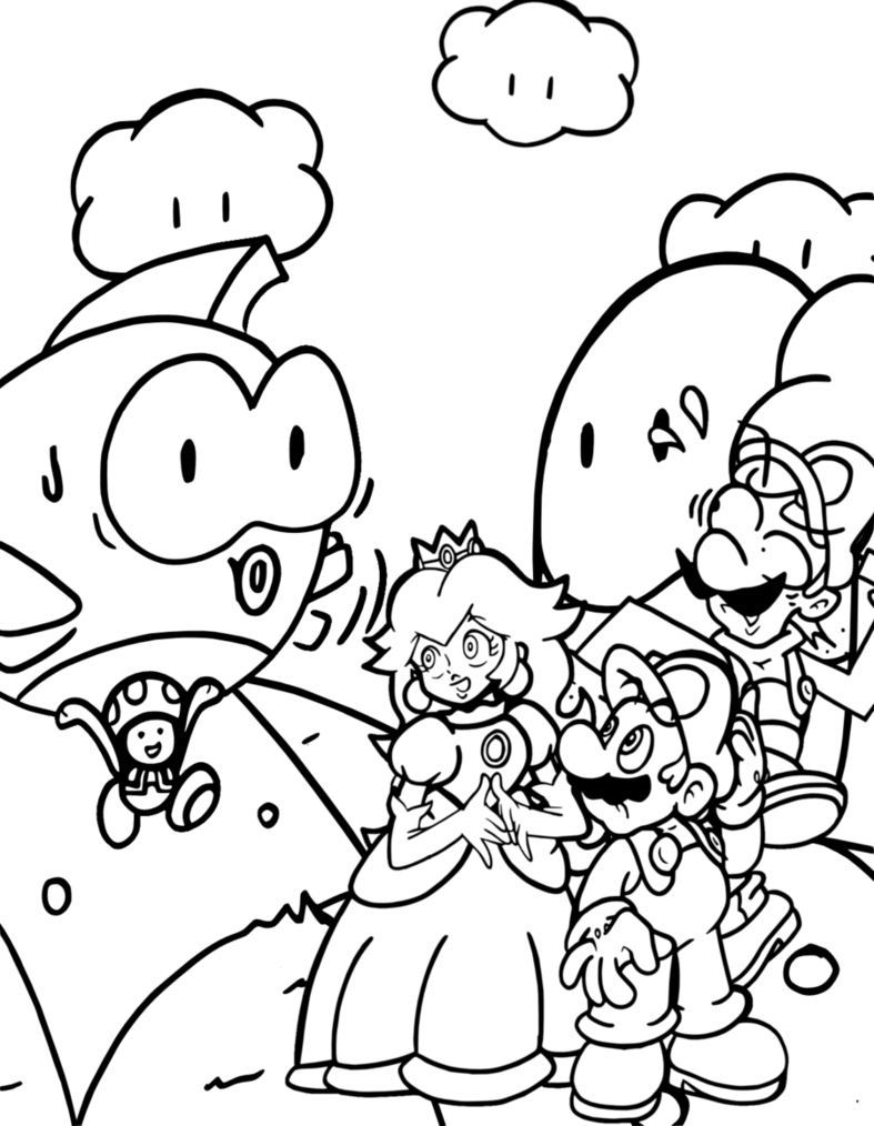 787x1014 Nintendo Coloring Pages Coloring Pages For Free