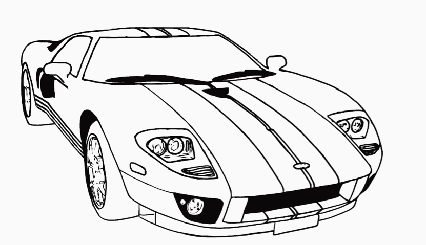 831x479 Race Car Coloring Page Coloring Book
