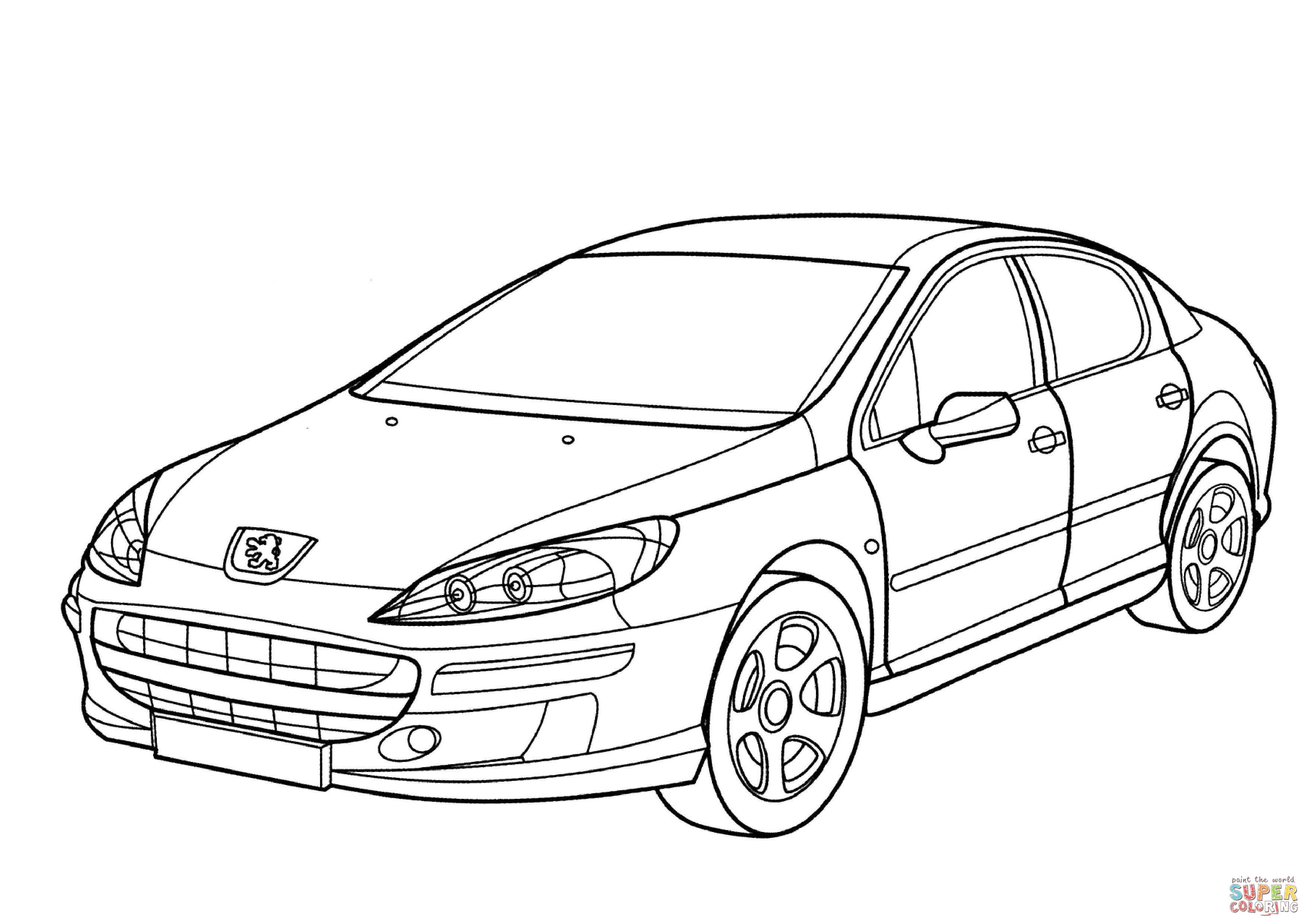 3508x2480 Full Subaru Coloring Pages Peugeot Page Free Printable