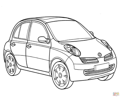 400x322 Nissan Coloring Pages Click The Micra Page To Version
