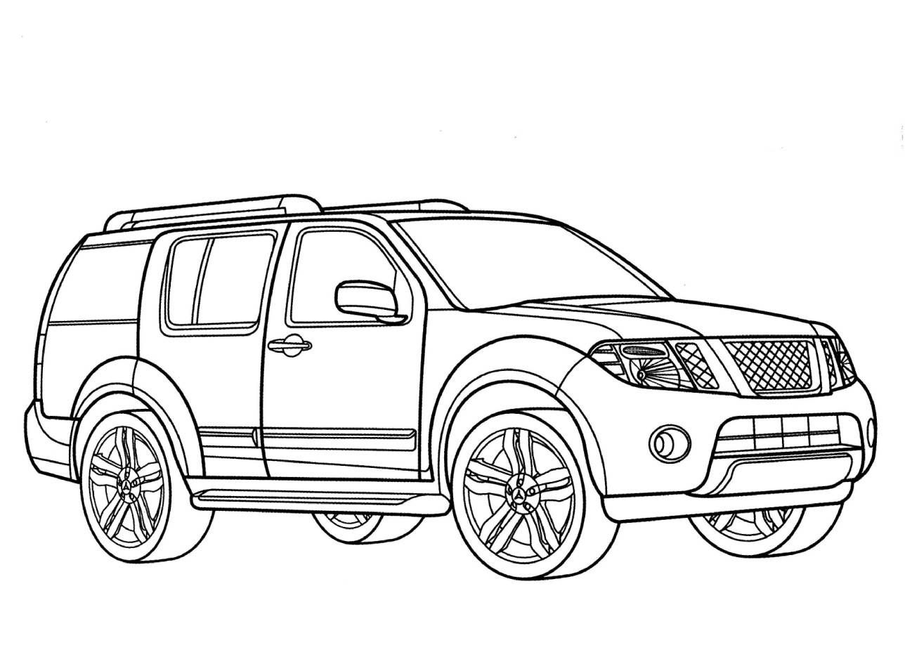 1298x918 Nissan Pathfinder Coloring Pages Trucks Cars