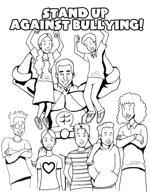 618x800 Bullying Coloring Pages Anti Bullying Coloring Great Anti Bullying