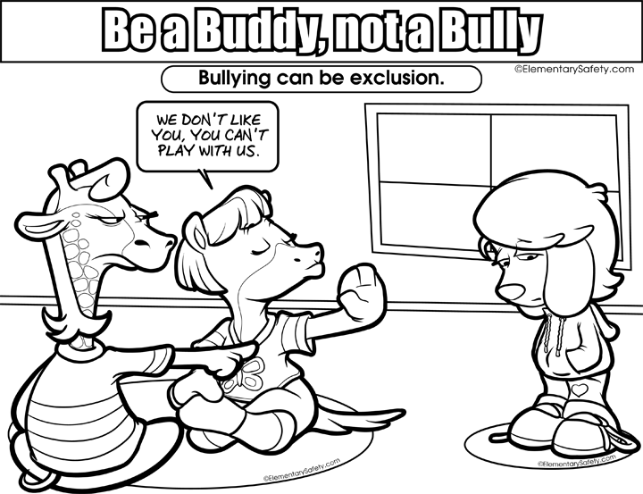 720x553 Bullying Colouring Pages Coloring Page