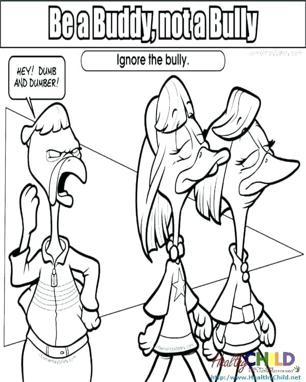 600x750 No Bullying Coloring Pages No Bullying Coloring Pages Anti