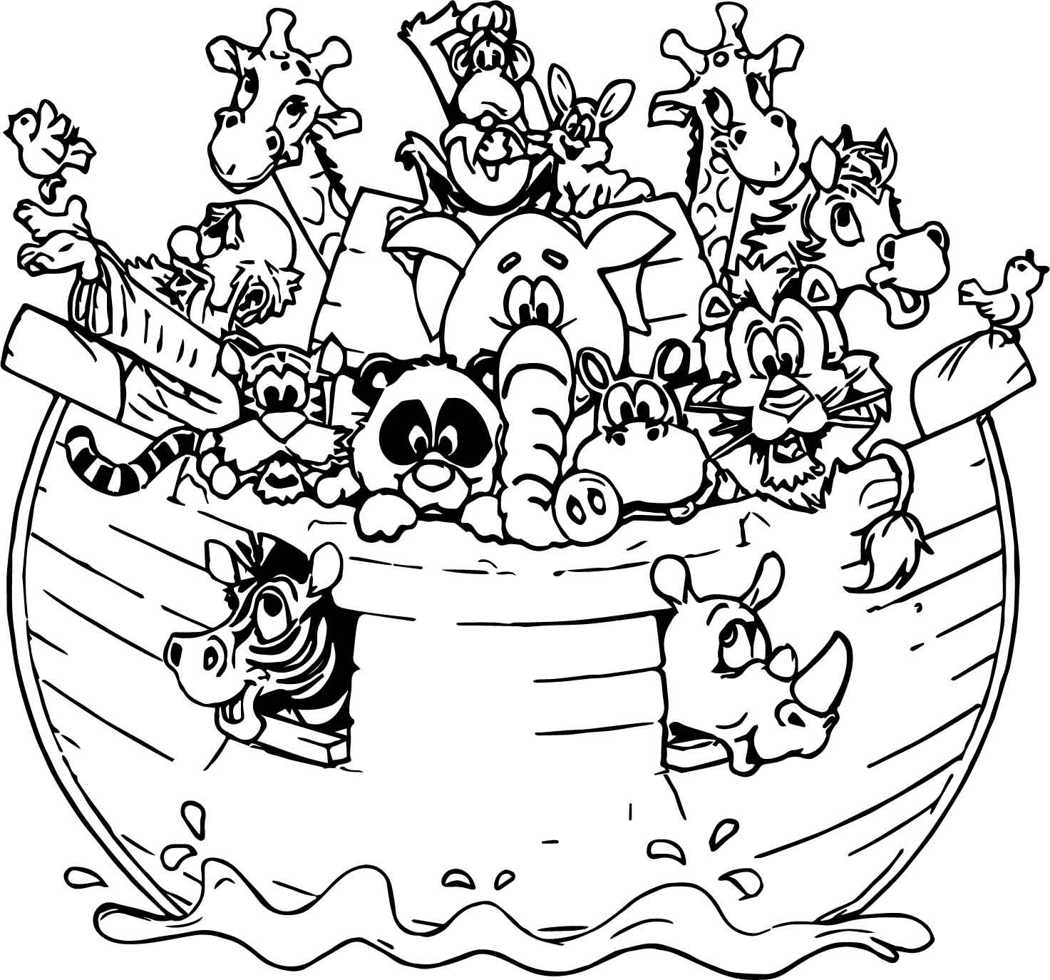 1473x1374 Noah Ark All Animal Coloring Page Wecoloringpage