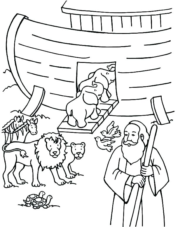 600x776 Noah And Ark Coloring Pages Devon Creamteas