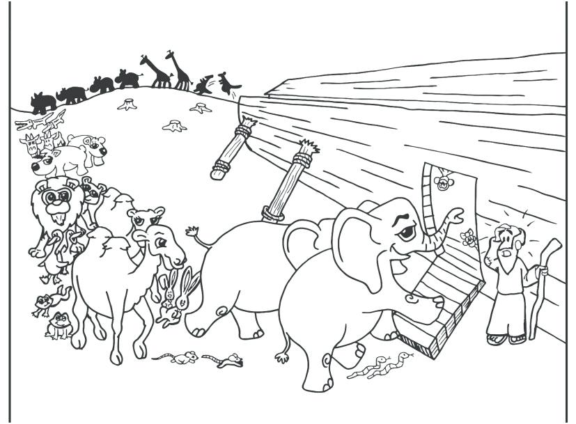 827x609 Noah And The Ark Coloring Pages