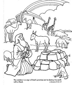 236x278 Noah's Ark Colouring Page