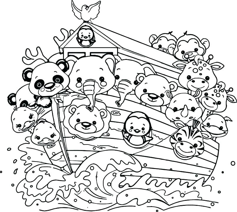 805x719 Noah Ark Coloring Pages Ark Coloring Page Plus Pin Flood Building