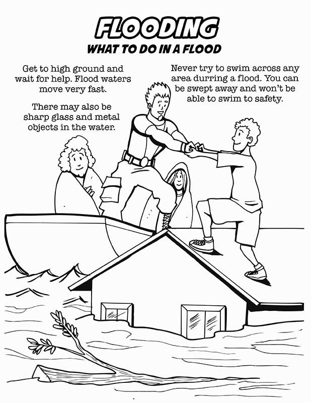 618x800 Flood Coloring Pages