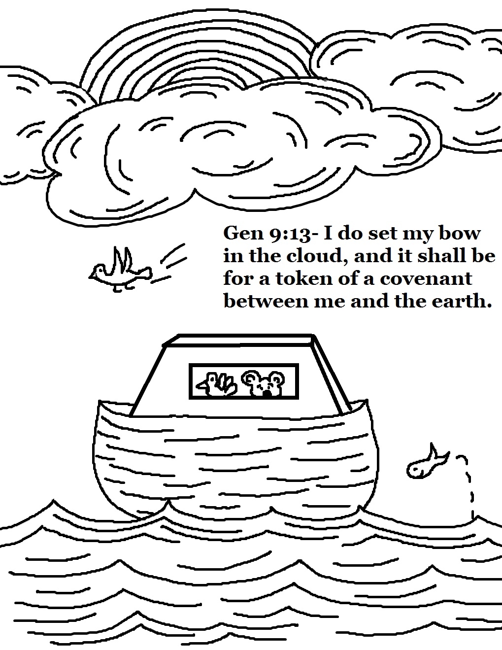 1019x1319 Free Noah Ark Coloring Pages Gallery
