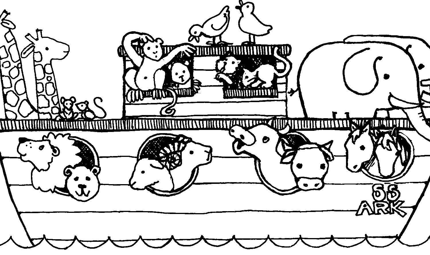1500x889 Noah S Ark Coloring Page Pages Sunday Amazing