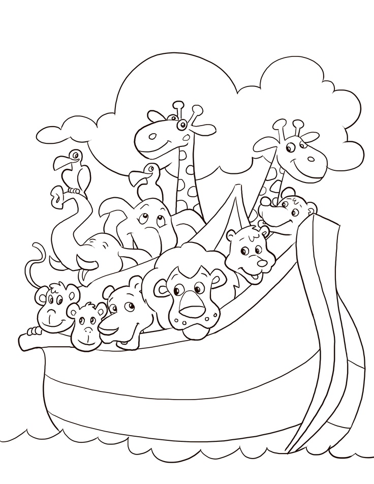 736x952 Noahs Ark Coloring Pages