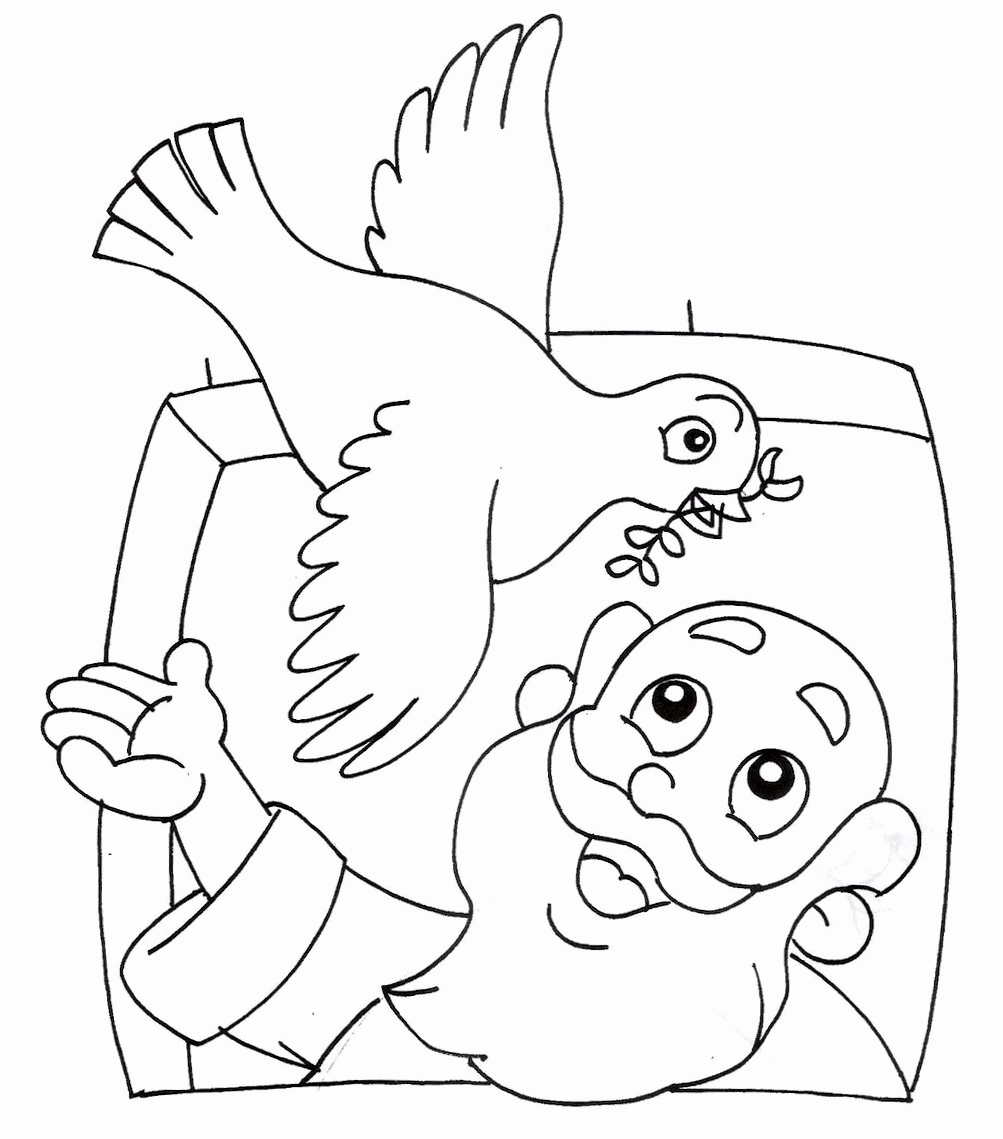 1003x1139 Coloring Pages Of Noah And The Rainbow Collection Noah Coloring
