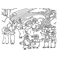 230x230 Noah's Ark Coloring Page
