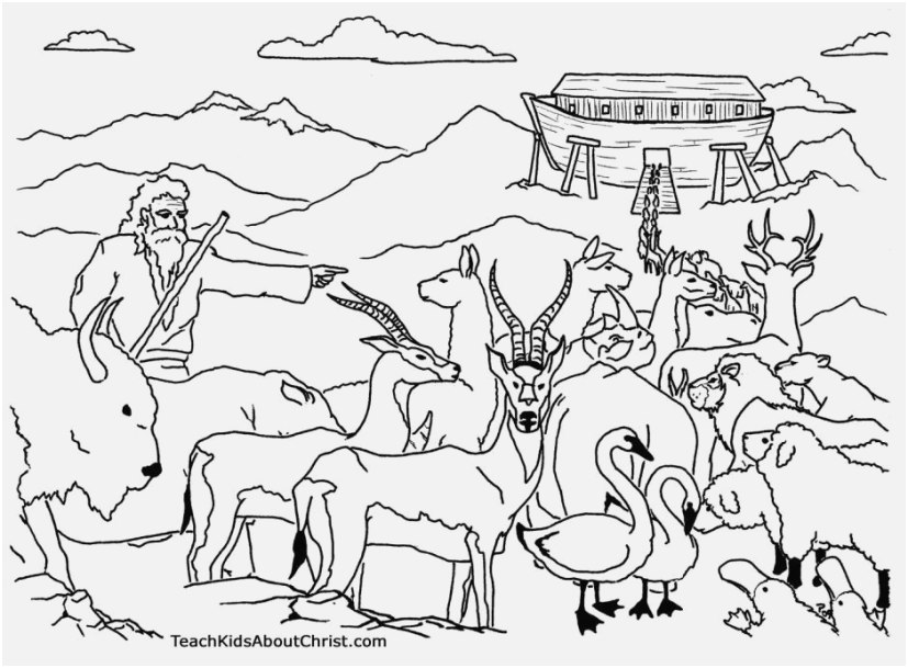 827x609 Coloring Pages And Coloring Books Noah's Ark Coloring Pages