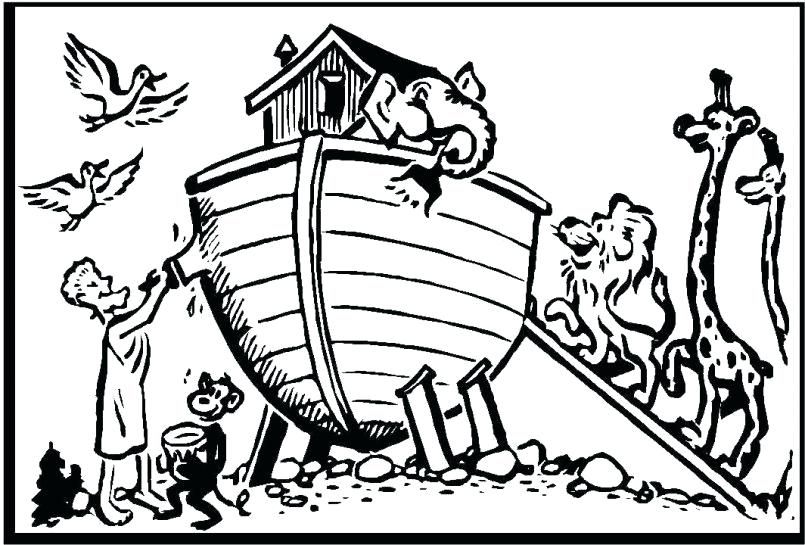 805x545 Noah Ark Coloring Pages Preschool Also Large Size Of Ark