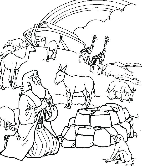 596x696 Noah Ark Coloring Page For Toddlers Full Size Of Book Pages Also