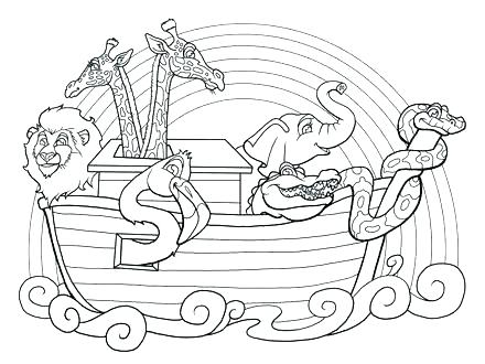 440x330 Noahs Ark Coloring Pages And The Ark Coloring Pages Coloring Pages