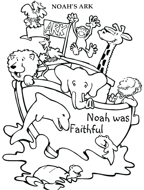 600x791 Noahs Ark Coloring Pages Professional