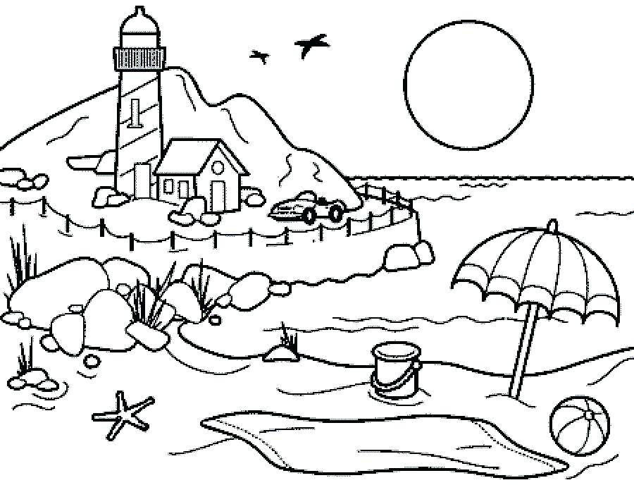 900x688 Lighthouse Coloring Pages