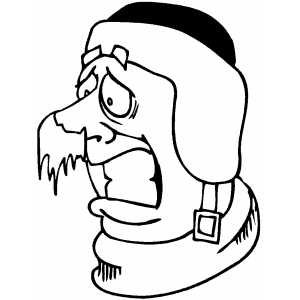 300x300 Frozen Nose Coloring Page