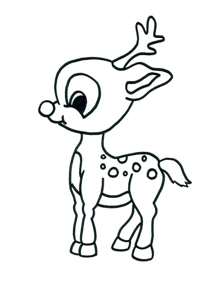 736x950 And Reindeer Coloring Pages Printable Coloring Pages Of Rudolph