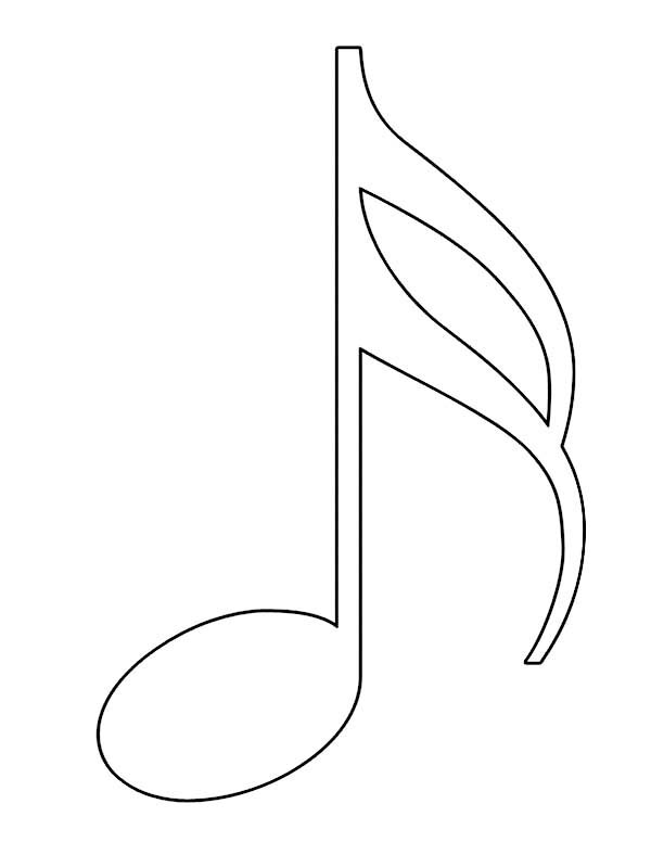 600x776 Music Note Coloring Pages Art