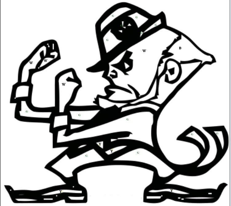 751x669 Notre Dame Football Clipart