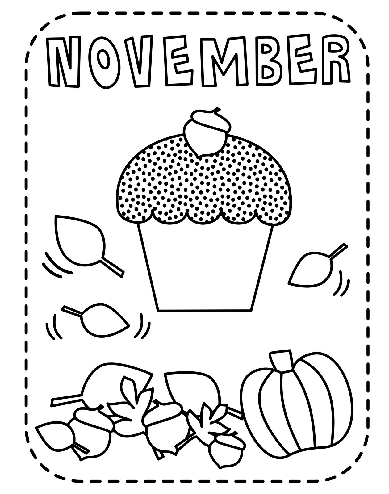 1260x1600 November Coloring Page