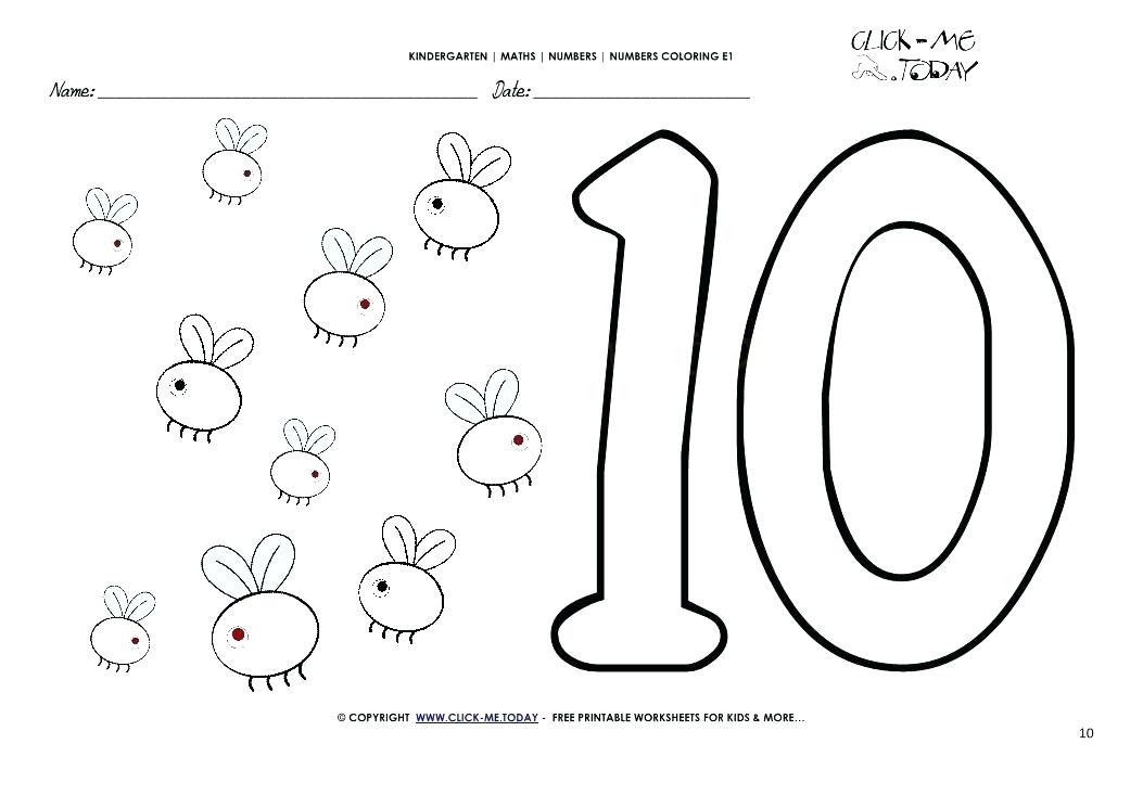 1053x745 Number Coloring Page Coloring Pages Numbers Free Printable