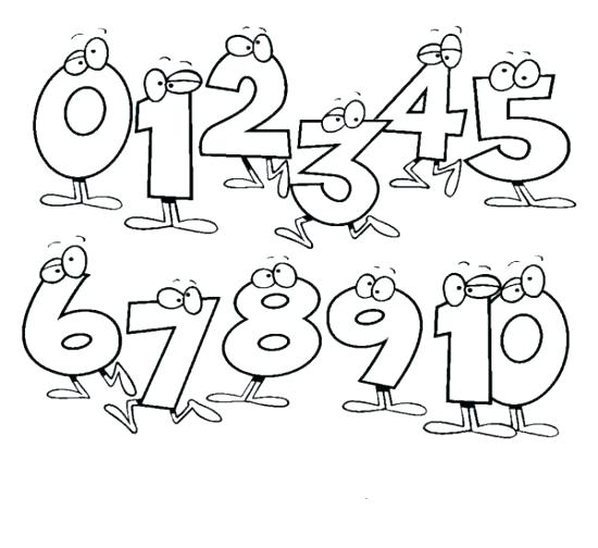 550x504 Number Coloring Pages Coloring Pages Numbers Number Coloring