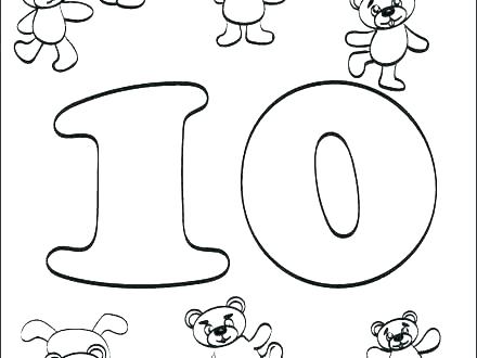 440x330 Number Coloring Pages Numbers Coloring Pages Number Coloring