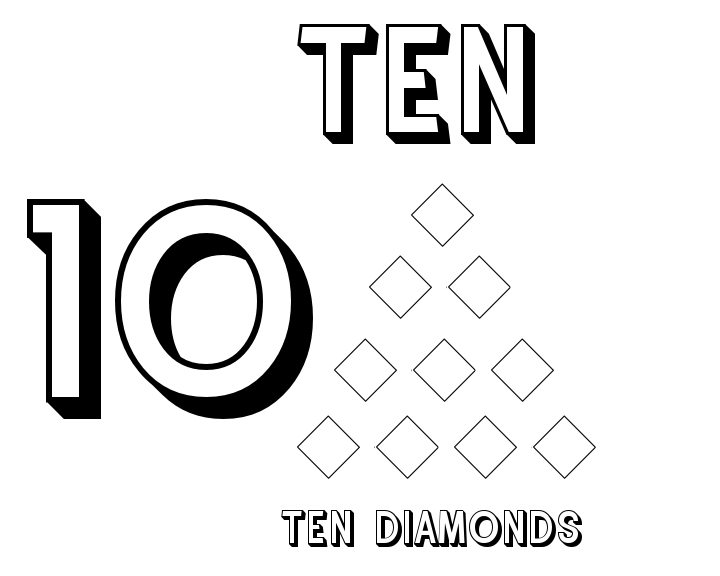 720x576 Preschool Number Coloring Page