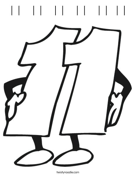 468x605 Number Coloring Page Number Eleven Coloring Page Numbers