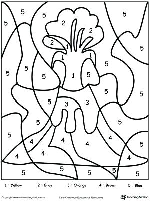 300x400 Number Coloring Page Number One Coloring Page Practice Writing