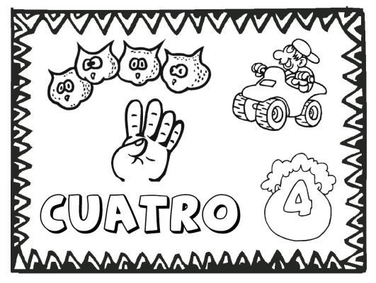 531x400 Free Numbers To In Spanish Coloring Pages
