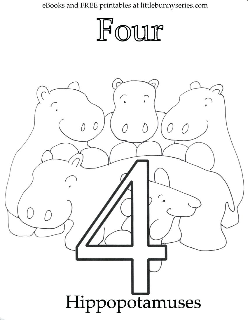 850x1096 Number Coloring Page