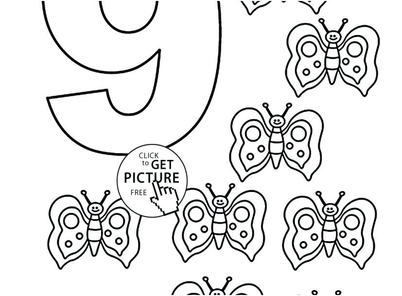827x609 Number Coloring Page Number Coloring Pages Vibrant