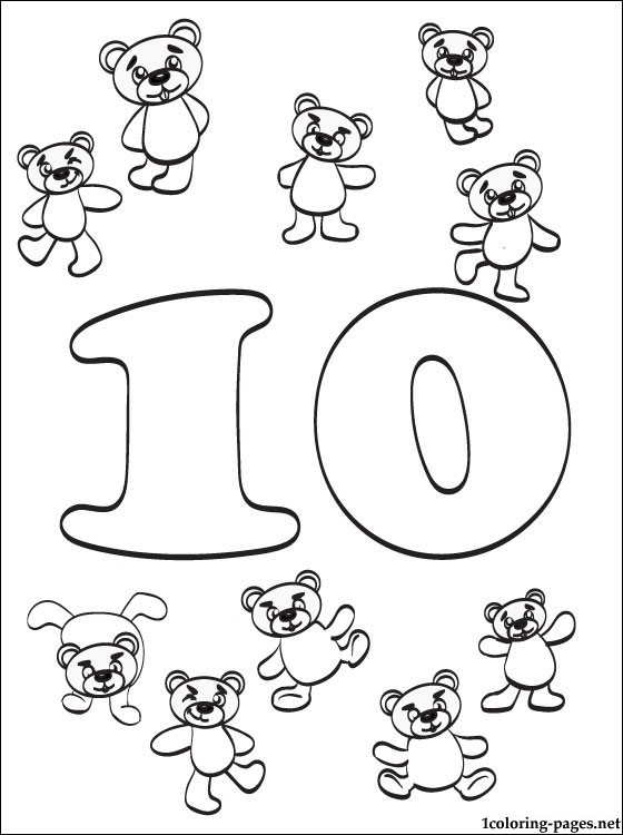 560x750 Number Ten Coloring Page Coloring Pages
