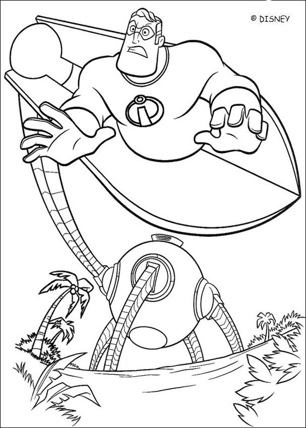 607x850 The Incredibles Coloring Pages