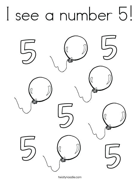 468x605 Number Coloring Page