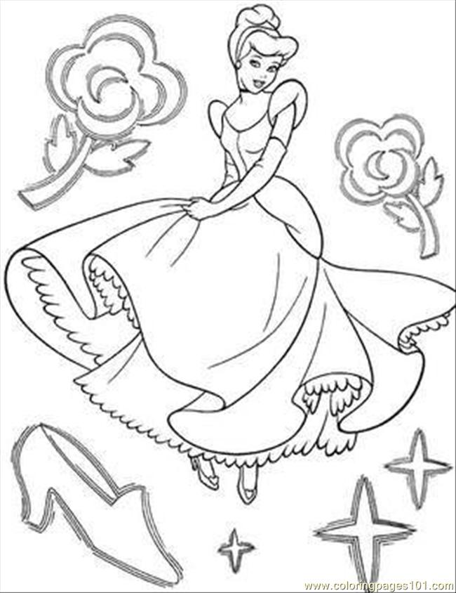 650x844 Cinderella Coloring Page Coloring Page